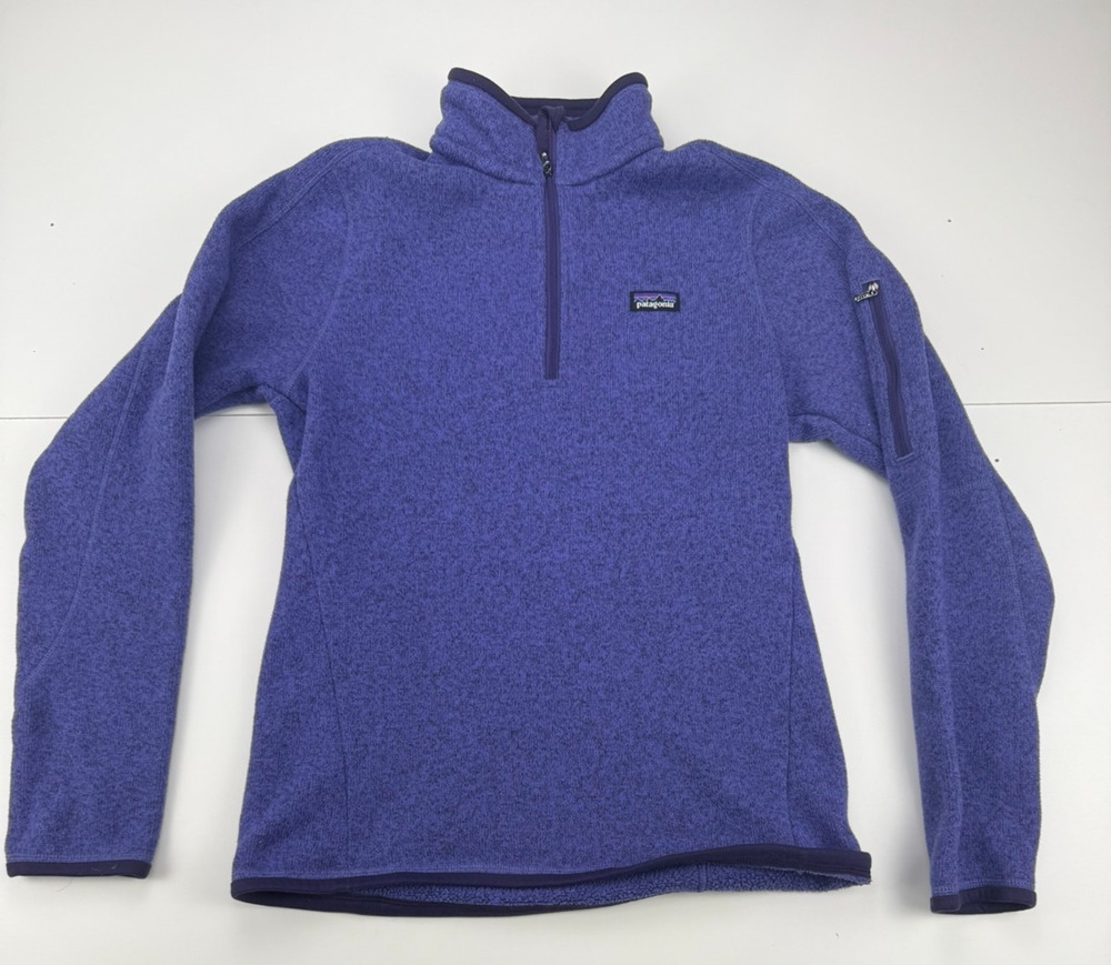 Patagonia Kids XL Est Purple Better Sweater 1/4 Zip Fleece Pullover